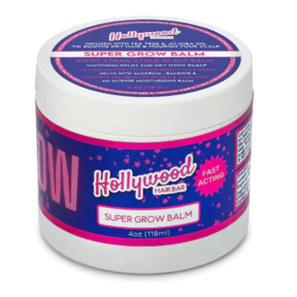 Hollywood Hair Bar Super Grow Grease Scalp Revitalizing Balm 4Oz (118ml)